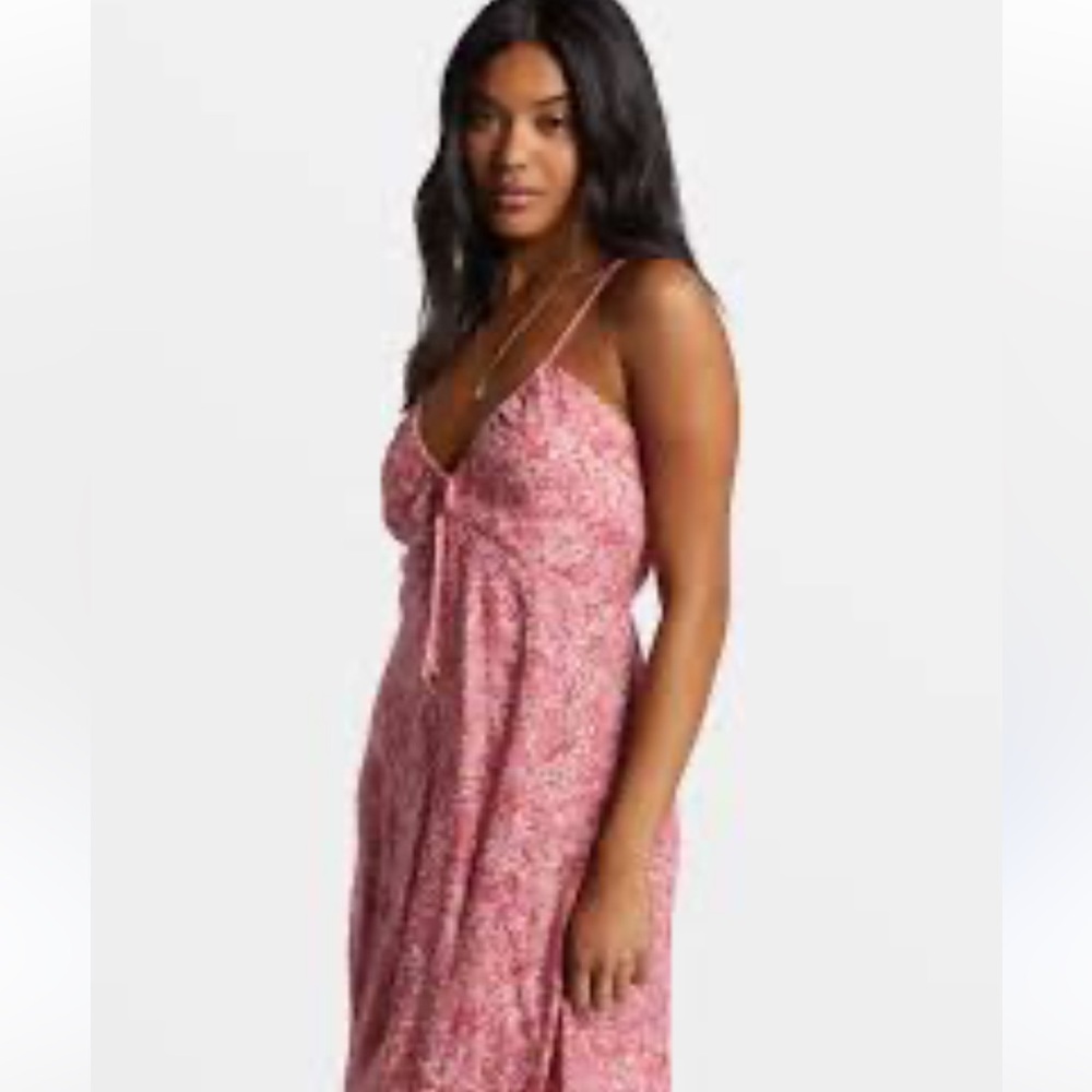 M22 Marks & Spencer Strap Pink‎ Printed Floral Dress